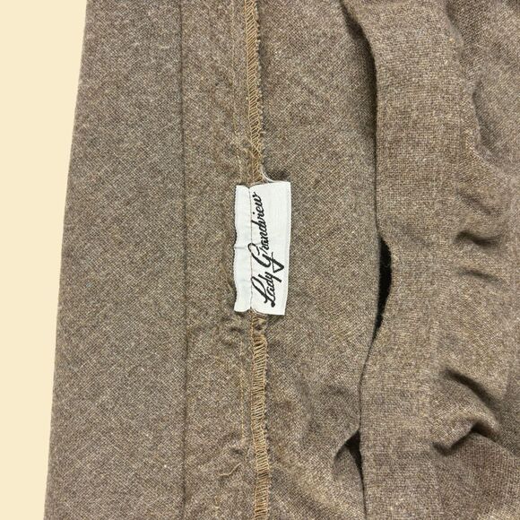 1970s brown midi skirt by Lady Grandview, size 38 vintage 70s womens midi skirt - Picture 3 of 9